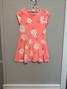 Cat & Jack Coral Floral Swing Dress Never Worn! NWOT! 👌🏻